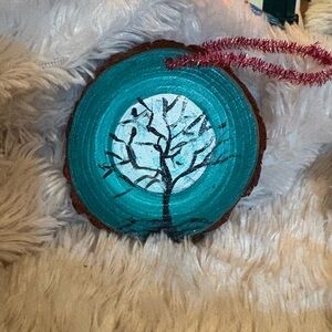 Homemade Fall/winter Full Moon Ornament